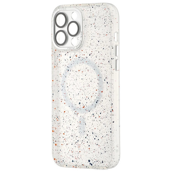  Чохол Splatter With MagSafe iPhone 12 Pro Max White