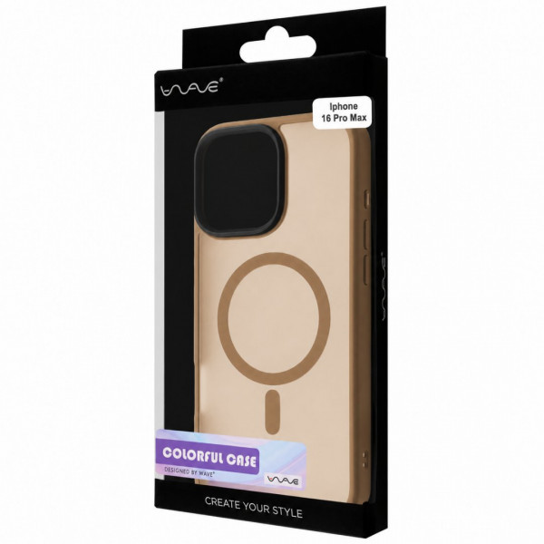  Чохол Wave Matte Insane Case with MagSafe для iPhone 16 Pro Max Desert Titanium