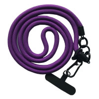 Шнурок New с карабином 120см 8mm Purple