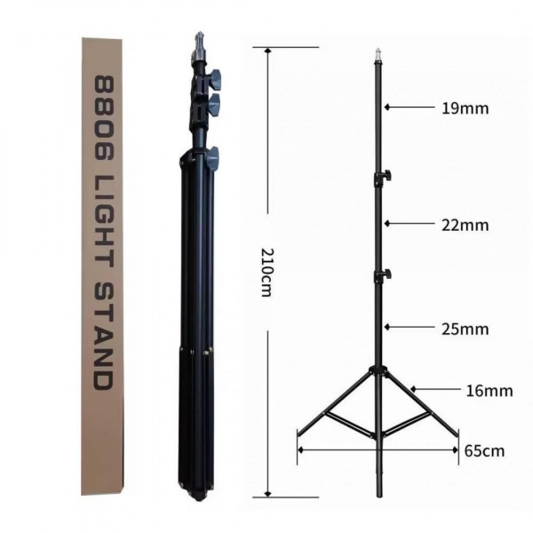  Штатив для освітлення Light Stand 8806 21м Black