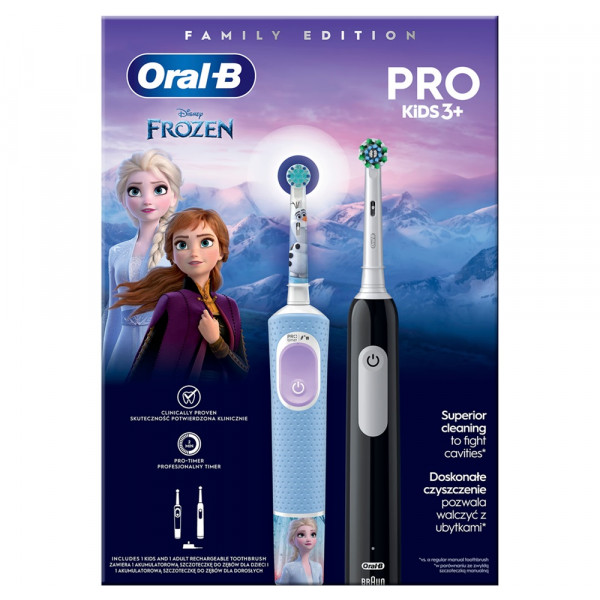  Электрическая зубная щетка BRAUN Oral-B D103 Frozen (3+) + Pro 1 D305 (Family Edition)