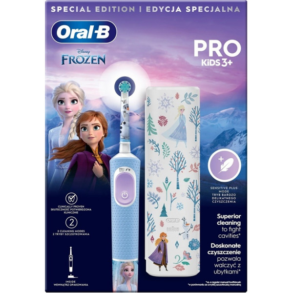  Электрическая зубная щетка BRAUN Oral-B D1034132KX Frozen типа 3708 (3+)