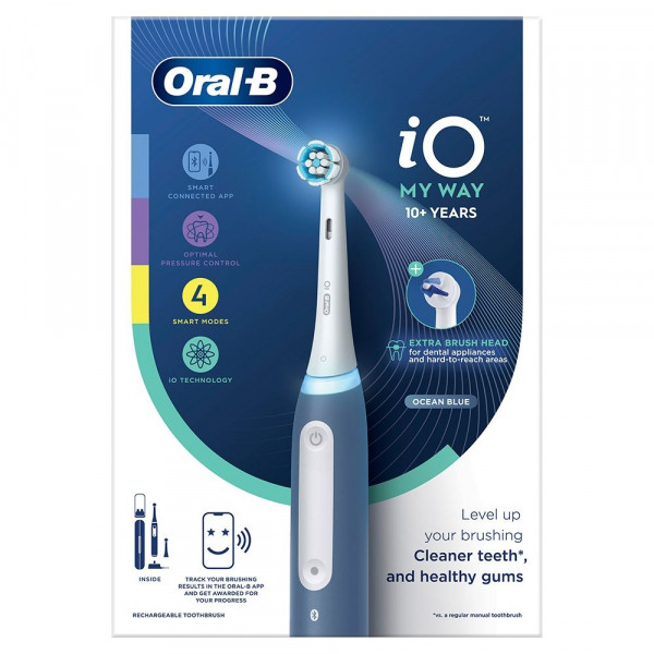  Электрическая зубная щетка BRAUN Oral-B iO Series 4 My Way iOG4K2N61DK (10+) Ocean Blue